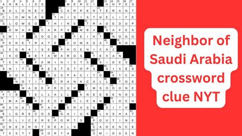  The Crossword Solver found 30 answers to "saudi arabia's neighbor", 5 letters crossword clue. The Crossword Solver finds answers to classic crosswords and cryptic crossword puzzles. Enter the length or pattern for better results. Click the answer to find similar crossword clues . Enter a Crossword Clue. 